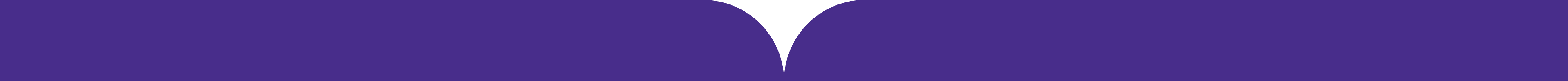 A purple gradient background with a subtle curved shape.